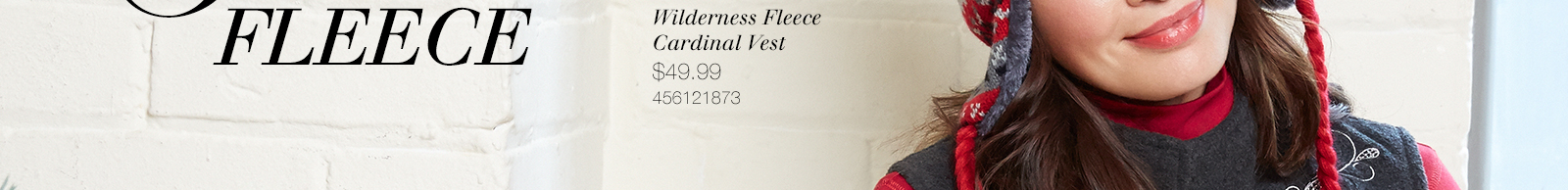 Wilderness Fleece Cardinal Vest